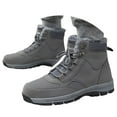 thumbnail image 3 of CAICJ98 Women Snow Boots Non Slip Ankle Booties Outdoor Hiking Boots for Women Waterproof Snow Boots for Women (Grey,Size 11), 3 of 9