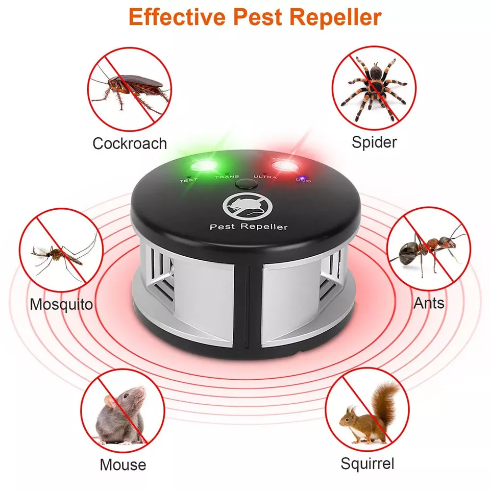 CIRCLE- Pest Repeller Mouse Blocker Rat Deterrent 4-In-1 Ultrasonic Rodent Repellent