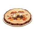 thumbnail image 3 of Hyknon Fall Pumpkin Rug, Halloween Decorative Floor Rug with Autumn Leaves Design, Oval Seasonal Rug for Entryway Front Door Kitchen Living Room Fireplace Home Decor, 3 of 6