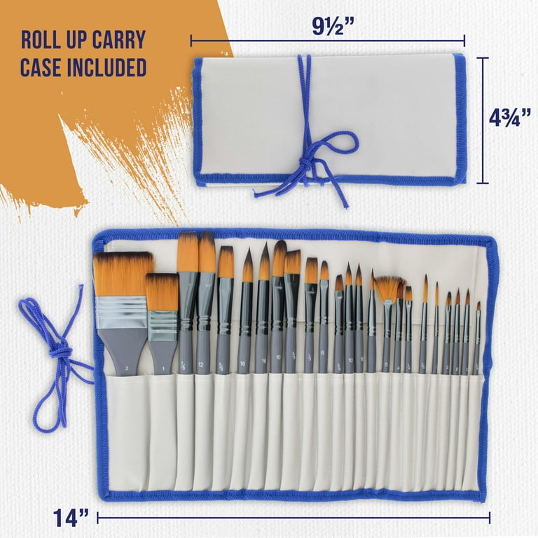 Art Brush Case Creative 15-Capacity Fashion Art Brush Bag Paint Brush Case, Size: One size, L