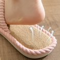thumbnail image 6 of Slippers for Women,Women Striped Bottom Soft Home Slippers Warm Cotton Shoes Indoor Slippers On Shoes For Bedroom House,Womens Slippers,Pink,7.5, 6 of 8
