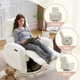 thumbnail image 6 of Aemeios Power Recliner Swivel Rocker Glider Chair Chenille Nursery Recliner, White, 6 of 12