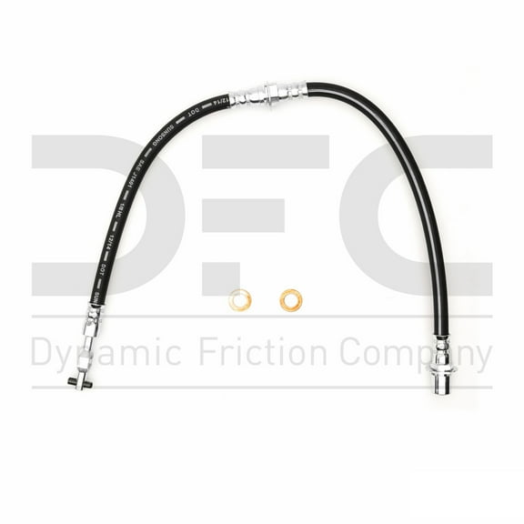 Front Dynamic Friction Company Brake Line Hose 350-76018 For 1983-1991 Toyota Camry