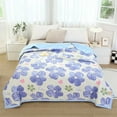 thumbnail image 1 of MAOWAPLG Washable Cotton Printed Summer Quilt Thin Comforter Conditioned Blanket Guest Room Bedding, 1 of 1