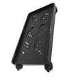 thumbnail image 1 of Minkissy rolling computer stand Computer Tower Stand Cart Black PP Material Heat Dissipation 1Set Back to School, 1 of 8