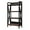Black-33.5"L, variant on 25.6"L Metal Storage Shelves,4-Tier Storage Shelves Metal and Wooden Kitchen Shelves for Garage,Pantry,Kitchen