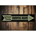 thumbnail image 2 of Rumpus Room Arrow Aluminum Metal Decor Sign - 4x18 inches, 2 of 4