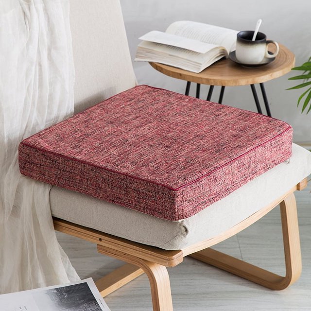 Cojín de sofá de esponja de alta densidad endurecida Cojín de madera maciza de palisandro Cojín de ventana salediza Cojín de silla tatami