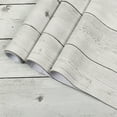 thumbnail image 5 of (2 pack) UMIGGEE Wood Peel and Stick Wallpaper White Vintage Self-Adhesive Removable Wood Contact Paper 17.7-in x 118-in for Home Decoration Wall Covering Old Furniture Renovation, 5 of 11