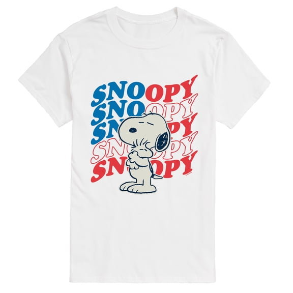 Peanuts - Snoopy Woodstock USA Hug Short Sleeve Graphic T-Shirt