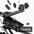 thumbnail image 2 of Bike Top Tube Bag Universal Screen Function Frame Holder Organizer Holders Large Capacity Touch Screen Front Pouch Organization Accessory Black, 2 of 8