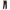 A-Black3, variant on Yuanlong Womens Pants Solid Color Elastic High Waist Straight Tube Capris Pant Work Casual Bottom Smooth Stretchy Trouser