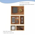 thumbnail image 3 of Lavish Home 5-Compartment Modular Bamboo Drawer Organizer for Home Storage, 3 of 6