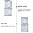 thumbnail image 4 of MasteelfCA 1pc 4 Layers Foldable Hanging Storage Basket Mesh Laundry Drying Basket, 4 of 7