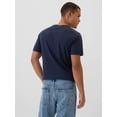 thumbnail image 2 of Remera GAP para hombre cuello V de algodón color azul marino XS, 2 of 4