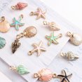 thumbnail image 4 of Coofit 30PCS Jewelry Charm Alloy Shell Conch Starfish Bracelet Charm Necklace Charm, 4 of 10