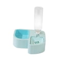 thumbnail image 1 of Cuencos dobles para perros y gatos, dispensador automático de agua, cuenco de comida antideslizante 2 en 1, juego de cuencos de agua y comida para mas Azul, 1 of 9