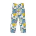 thumbnail image 6 of Uemuo Cute Poodle Dog Pattern Men's Wide Leg Palazzo Lounge Pants with Pockets Light Weight Loose Comfy Casual Pajama Pants-Large, 6 of 9