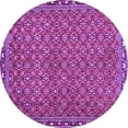 thumbnail image 1 of Ahgly Company Indoor Round Abstract Purple Contemporary Area Rugs, 8' Round, 1 of 4