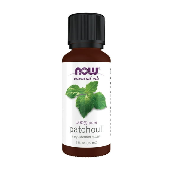 NOW Essential Oils, Patchouli Oil, Earthy Aromatherapy Scent, Steam Distilled, 100% Pure, Vegan, Child Resistant Cap, 1-Ounce