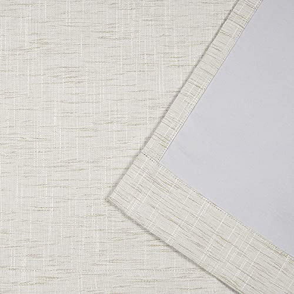 Exclusive Home Burke Patio Grommet Top 100% Blackout Indoor Single Curtain Panel, 100"x84", Latte