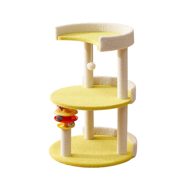 Rascadores para gatos de interior Casa para gatos Cabaña Zona de juegos Juguete para saltar Alfombras Protector de sofá Cápsula espacial Nido para Estilo A