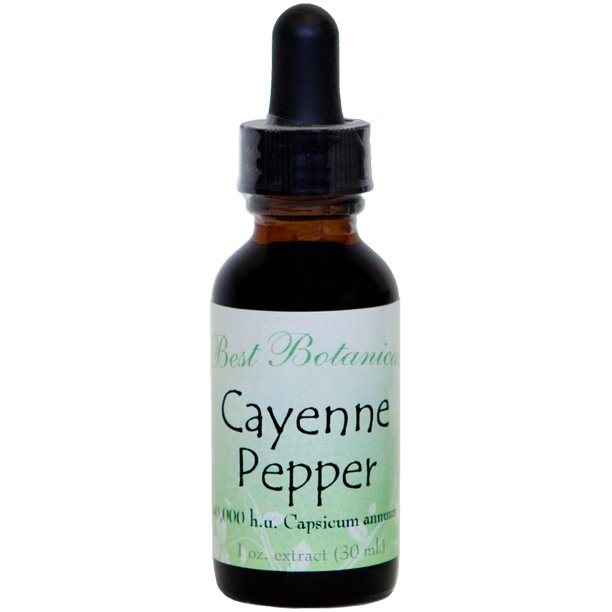 Best Botanicals Cayenne Pepper Extract (40 M.H.U.) 1 oz.
