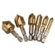 thumbnail image 1 of 6 Stück 5-schneidiger Senkerbohrer, 6 mm Sechskantschaft, 90 Grad, titanbeschichteter Senker, Senkergröße: 6mm, 8mm, 9mm, 12mm, 16mm, 19mm, 1 of 4