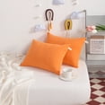 thumbnail image 5 of Ntbay 2 Pack Microfiber Soft Tiny Pillows, Machine Washable Travel Pillows, 11" x 7", Orange, 5 of 5
