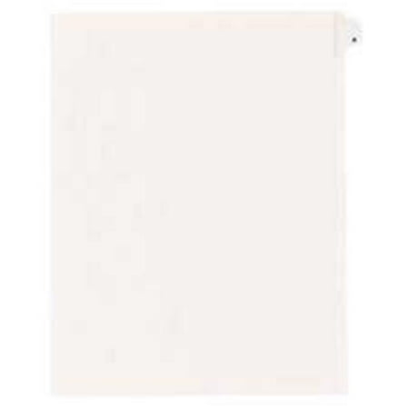 - Avery Consumer Products AVE82184 Alphabetical Divider- in.Vin.- Side Tab- 8-.50in.x11in.- 25PK- White