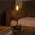 thumbnail image 5 of SLGHLSAHG Cordless Rechargeable, 3 Levels Brightness Dimmable Crystal Lantern, Innovative Candle Shape for Restaurant for Home Decor (Silver) A59707, 5 of 8