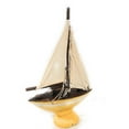 thumbnail image 1 of Decorative Sailboat 12" - Rustic Yellow Nautical Accent | #Ort1700638y, 1 of 1