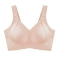 thumbnail image 4 of WZXFASHION Sports Bras For Women Comfortable Ribbed Wireless Bralettes Adjustable Padded Everyday Bra Bra Pink L, 4 of 8