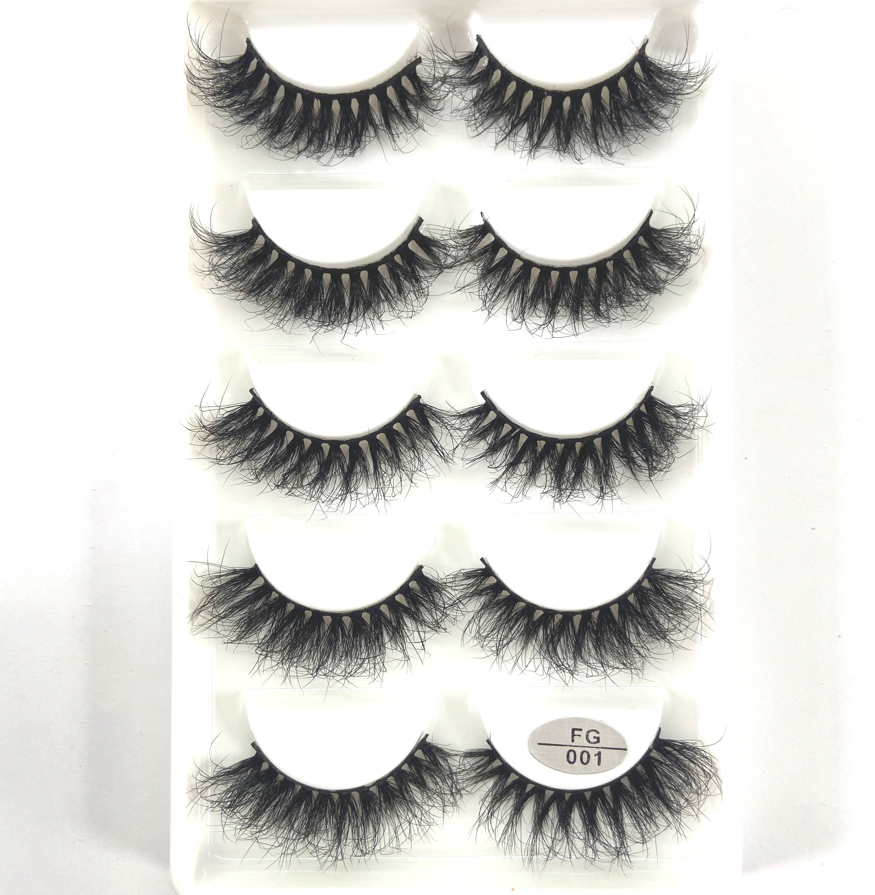 5Pairs 3D Faux Mink Lashes Natural Long Fluffy False Eyelashes Soft Eye Lashes Reusable Makeup Short Lashes Extension for Beauty
