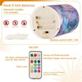 thumbnail image 5 of Yayeee Flameless Candles with Remote Flickering Battery Operated Multi Color Changing, Pink Marble Pattern, 5 of 7
