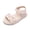 Beige, variant on Odeerbi Toddler Girls Princess Sandals Summer Beach Sandals Children Princess Sandals Soft Bottom Flowers Pearl Beach Leisure Shoes Beige