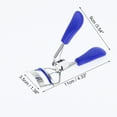 thumbnail image 2 of Rizador de pestañas de mango plano para mujeres Unique Bargains 1 Pc para viajes de negocios, ligero, acero al carbono PS azul profundo, 2 of 3