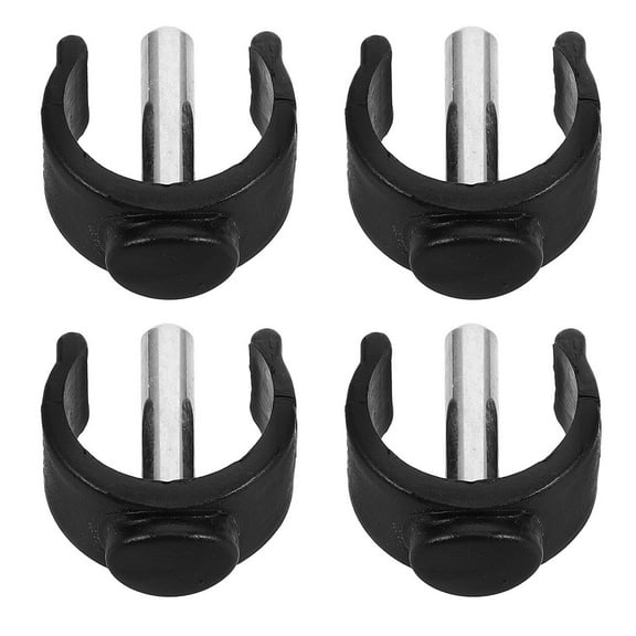 LEORX 4Pcs Crutches Stick Locking Clips Abs Steel for Daily Use and Travel 1.26X1.06X0.55in