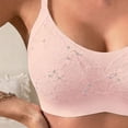 thumbnail image 4 of Stamzod Wireless Bras for Women Push Up Lace Black Bra No Underwire Supportive Women's Bras, 4 of 5