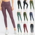 thumbnail image 1 of Tignapoo Women's High-Waisted Yoga Leggings - Breathable, Quick-Dry, Form-Fitting Sports Pants for Fitness and Running - Available in Various Colors and Sizes, Including XL (02333#) - Stylish Green, 1 of 6
