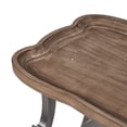 thumbnail image 4 of eHemco Ancient Style Coffee Table Side Table, Large, Black Legs and Natural Finish, 4 of 7