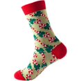 thumbnail image 4 of Women's High Value 6 Pairs Crushed Lattice Print Crew Socks, 4 of 5
