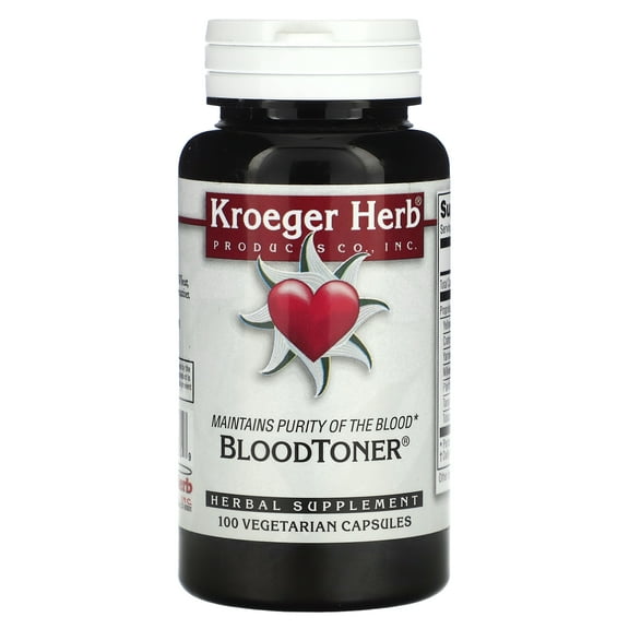 Kroeger Herb Co Blood Toner, 100 Vegetarian Capsules