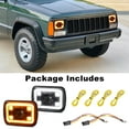 thumbnail image 6 of KOLEMO 7x6 LED Headlights Assemblies,5x7 Inch Headlamps Compatible with for Jeep Wrangler YJ Cherokee XJ Chevy Nissan H5054 H6054LL Etc,with Hi/Lo Beam,DRL,Turn Signal Light, 6 of 7