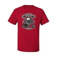 thumbnail image 2 of Lucky 7 Live to Ride Bikes Booze Broads USA Est 1903 | Mens Fashion Graphic T-Shirt, Red, Small, 2 of 4