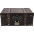 thumbnail image 1 of Joyero vintage con cerradura, caja de madera para guardar joyas, caja de tesoro con contraseña, caja de accesorios de escape, caja de colección, 1 of 2