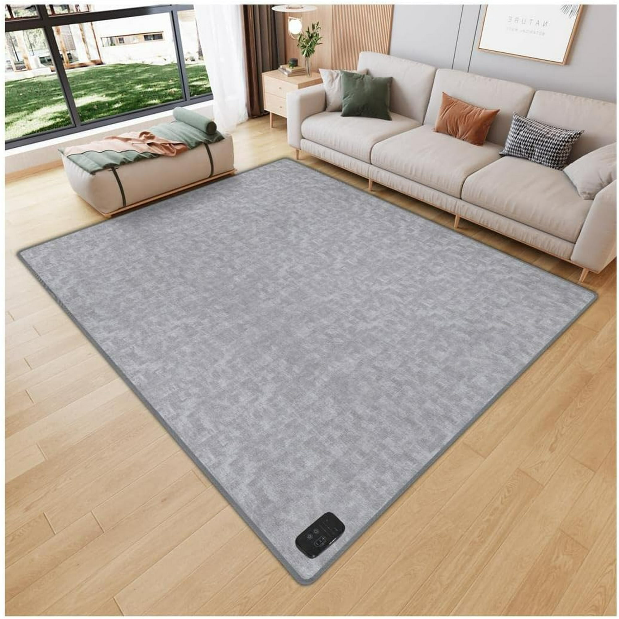 XINQIHANG Modern Heated Floor Mat Area Rugs Electric Heated Area Rug Carbon Crystal Heated Carpet Heated Floor Mat or Office and Home Walmart