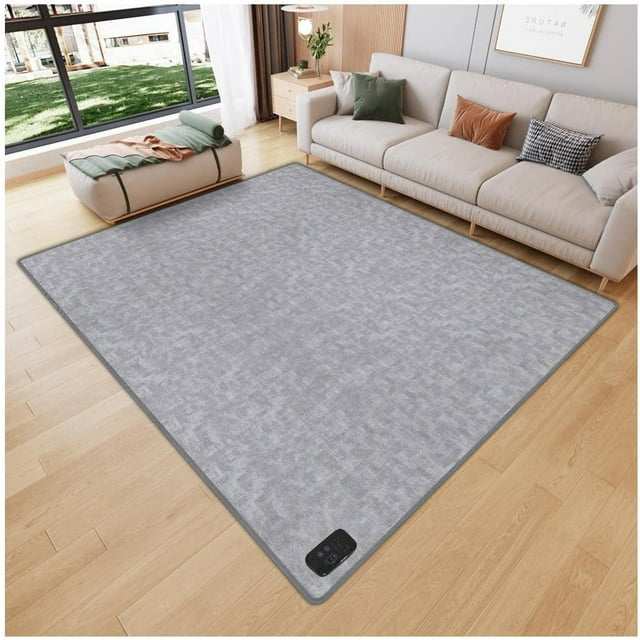 XINQIHANG Modern Heated Floor Mat Area Rugs Electric Heated Area Rug Carbon Crystal Heated Carpet Heated Floor Mat or Office and Home