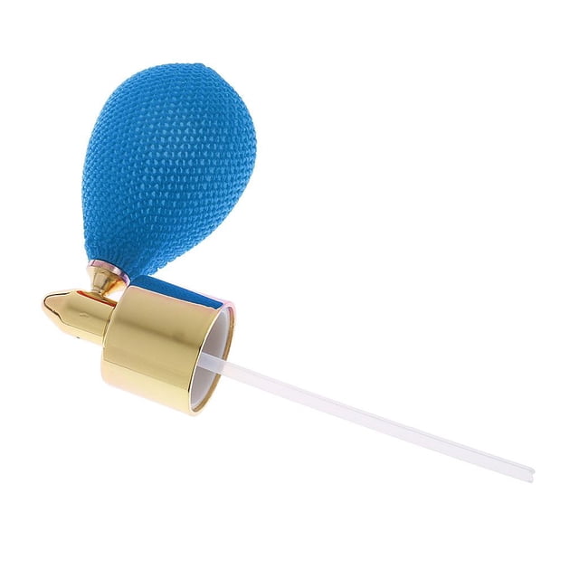 Atomizador de cristal retro del espray del de bomba de de perfume con el tubo para los accesorios del maquilje Azul Sunnimix Atomizador de topetón de botella de perfume
