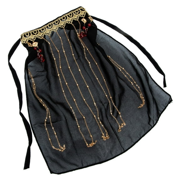 HORIALENCE Face Cover 1Pcs Black Veil for Women Sun Protection 11x10.6in